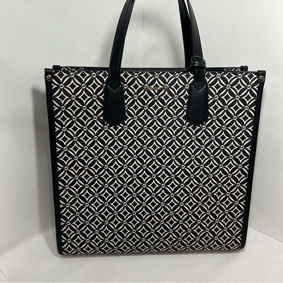 Michael Michael Kors Large Black/Ltd Cream Multi NS Tote - Picture 7 of 14